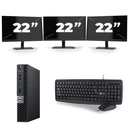 Frontend naam:Dell Optiplex 7060 Micro USFF + 3x ...