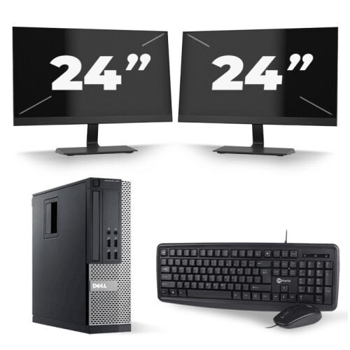 Frontend naam:Dell Optiplex 790 SFF + 2x 24 inch ...
