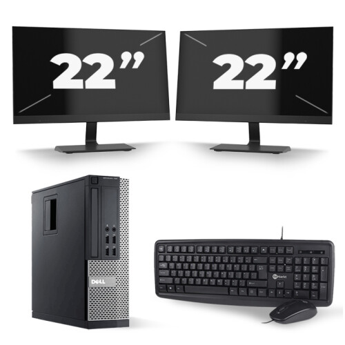 Frontend naam:Dell Optiplex 790 SFF + 2x 22 inch ...