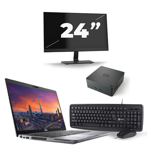 Frontend naam:Dell Precision 3550 + 1x 24 inch ...