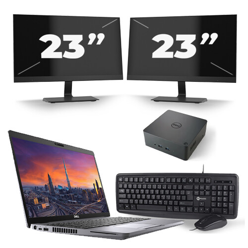 Frontend naam:Dell Precision 3550 + 2x 23 inch ...