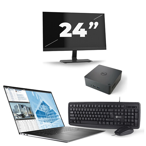 Frontend naam:Dell Precision 5550 + 1x 24 inch ...