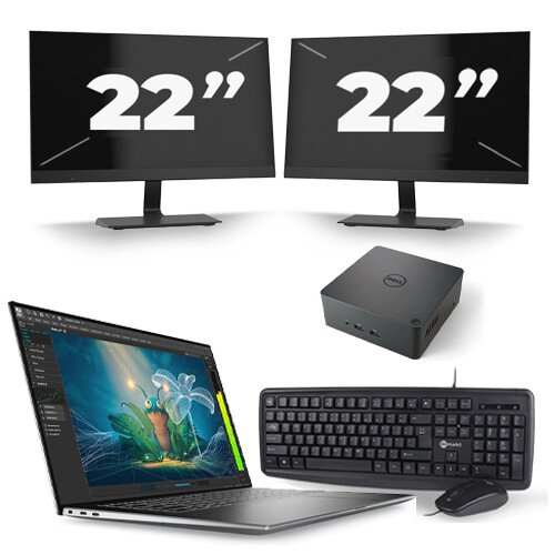 Frontend naam:Dell Precision 5570 + 2x 22 inch ...