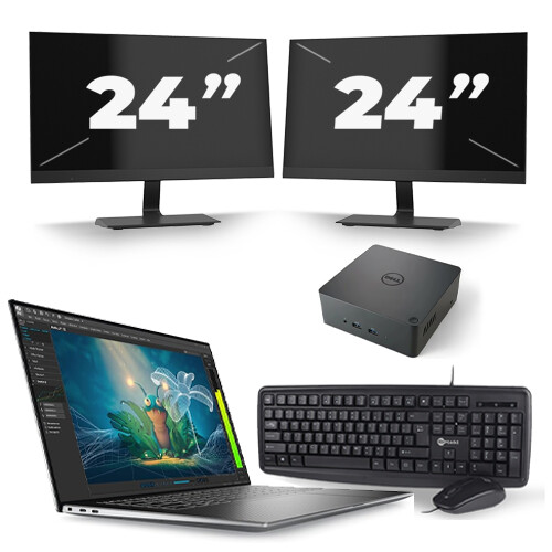 Frontend naam:Dell Precision 5570 + 2x 24 inch ...