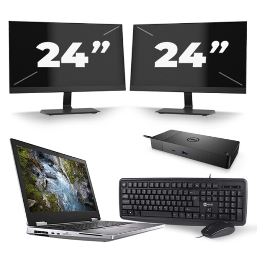 Frontend naam:Dell Precision 7540 + 2x 24 inch ...