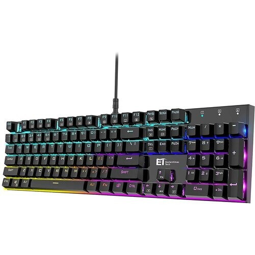 E T Mechanical Keyboard QWERTY Backlit Keyboard ...