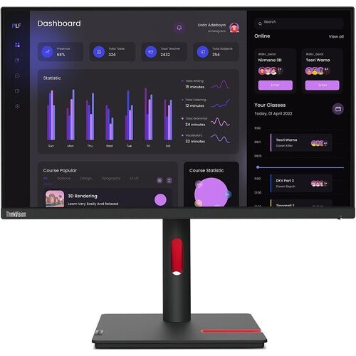 Écran 23" LED Lenovo ThinkVision T24i-30 ...