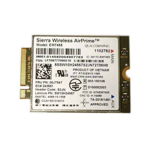 De EM7455 4G LTE NGFF WWAN Card is een essentiële ...