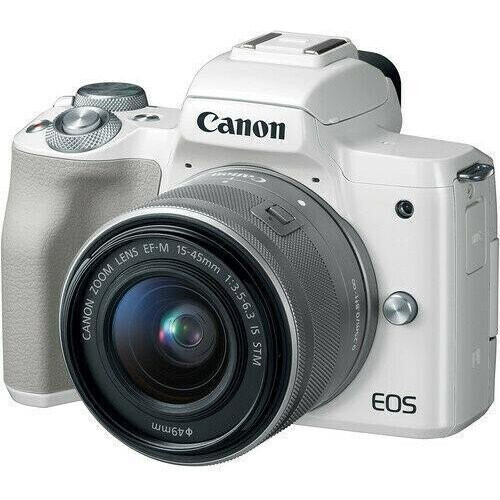 Hybrid Canon EOS M50 - White + Lens 15-45mm ...