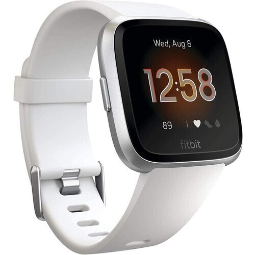 Sport Watch Cardio GPS Fitbit Versa White Silver ...