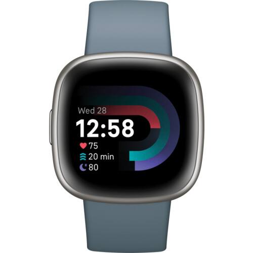 La Fitbit Versa 4 Argent/Bleu vous permet de ...