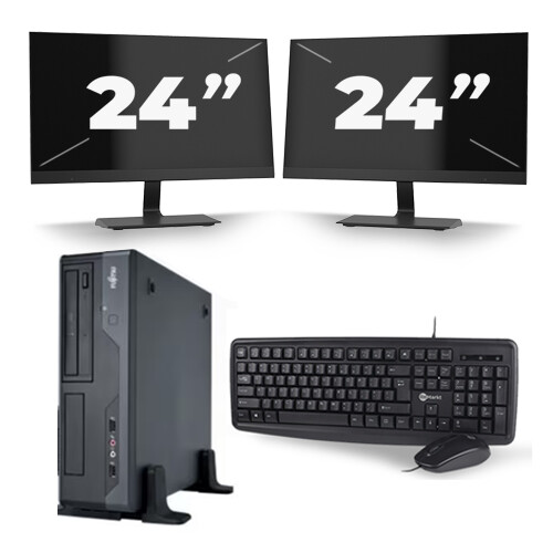 Frontend naam:Fujitsu Esprimo E400 SFF + 2x 24 ...