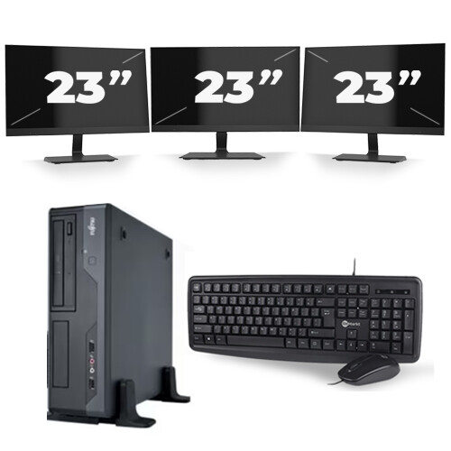 Frontend naam:Fujitsu Esprimo E400 SFF + 3x 23 ...