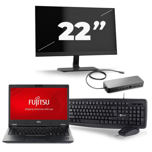 Frontend naam:Fujitsu LifeBook E548 + 1x 22 inch ...