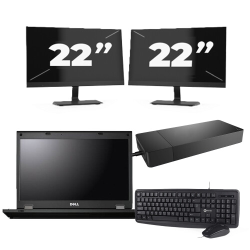 Deze refurbished Fujitsu Lifebook E5510 bundel ...