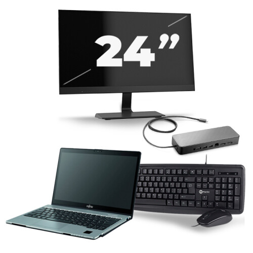 Frontend naam:Fujitsu LifeBook S938 + 1x 24 inch ...