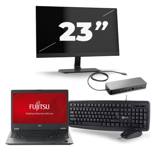 Frontend naam:Fujitsu LifeBook U728 + 1x 23 inch ...