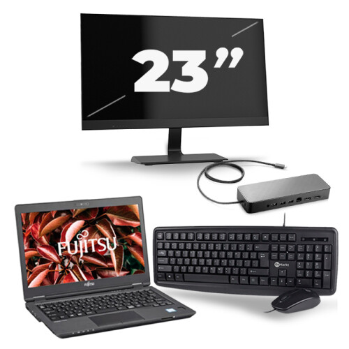 Frontend naam:Fujitsu LifeBook U729 + 1x 23 inch ...
