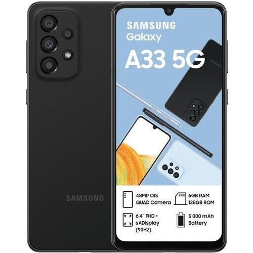 Galaxy A33 5G 128 GB (Dual Sim) - Black - ...