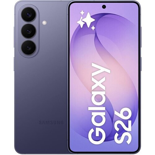 The Samsung Galaxy S26 in Cobalt Violet delivers ...