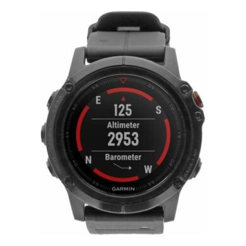 Garmin Fenix 5X Saphir acier inoxydable gris ...