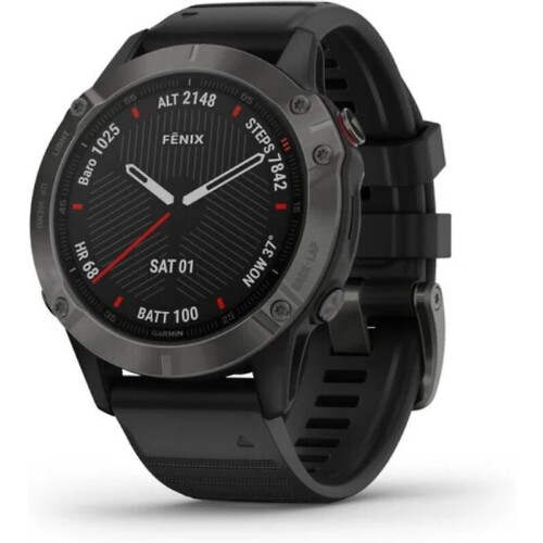 De Garmin Fenix 6 Sapphire 47 mm zwart met een ...