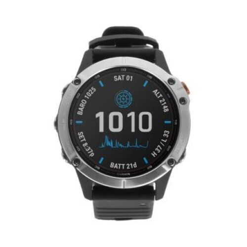 Garmin Fenix 6 Solar 47mm silber/schwarz ...