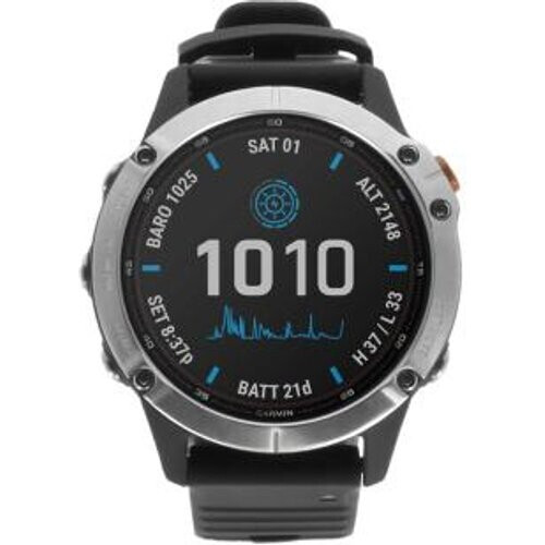 Garmin Fenix 6 Solar plata/negro (0100241000) - ...