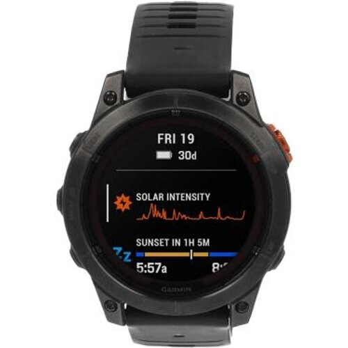 Garmin Fenix 7 Pro Solar Gris con correa negra ...