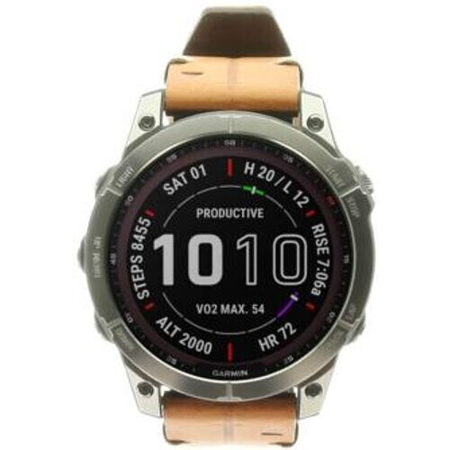 Garmin Fenix 7 Sapphire Solar 47mm titanio marrón ...