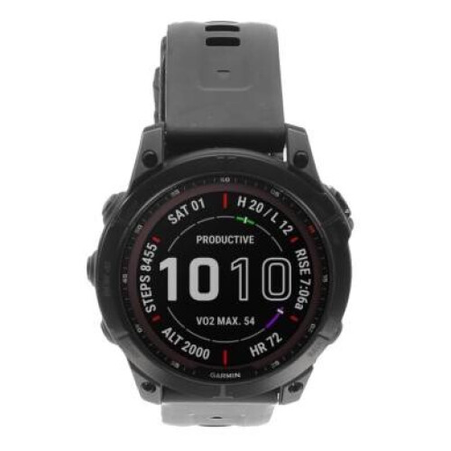 Garmin Fenix 7 Sapphire Solar noir DLC titane/noir ...