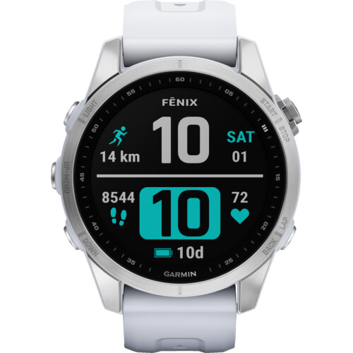 Grâce au pack Garmin Fenix 7S Argent/Blanc 42 mm, ...