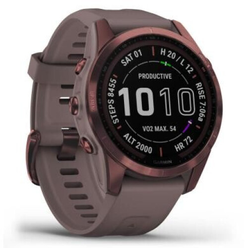 Garmin Fenix 7S Sapphire Solar mokka titane/gris ...