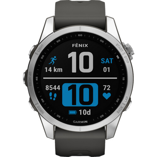 Die Garmin Fenix 7S Silber/Grau 42 mm ist eine ...