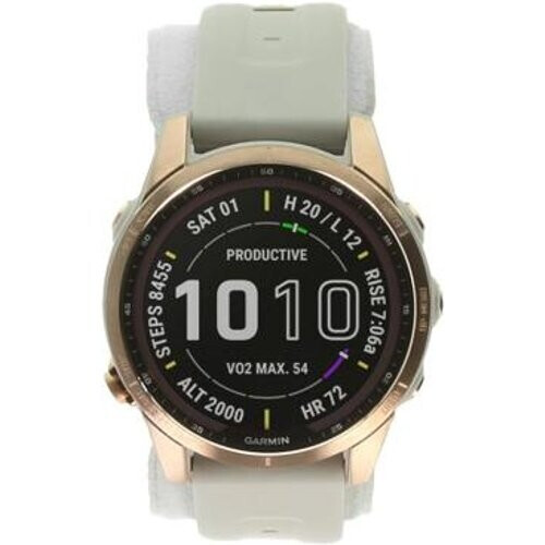 Garmin Fenix 7S Solar 42mm dorado rosado/beige ...