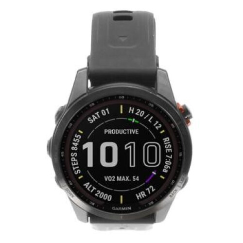 Garmin Fenix 7S Solar 42mm schiefergrau/schwarz ...