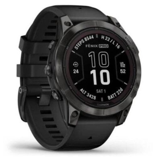 Garmin Fenix 7X Pro Solar schwarz/schiefergrau ...