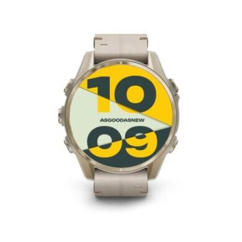 Garmin Fenix 8 AMOLED Sapphire nebelgrau/softgold ...
