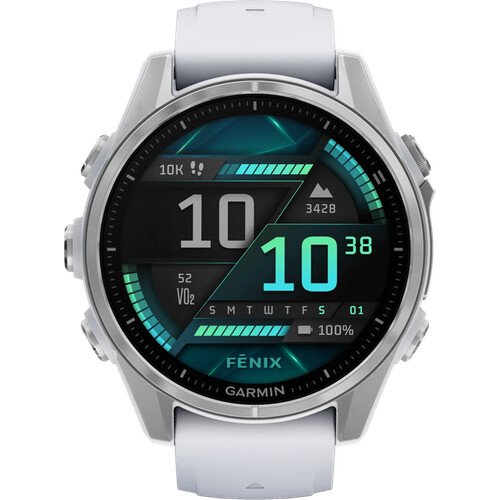Mit der Garmin Fenix 8 Silber/Weiß 43 mm treibst ...