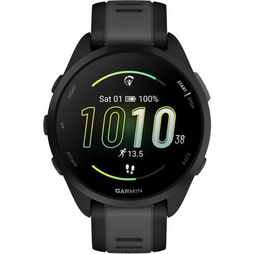 Die Garmin Forerunner 165 Schwarz/Grau ist eine ...