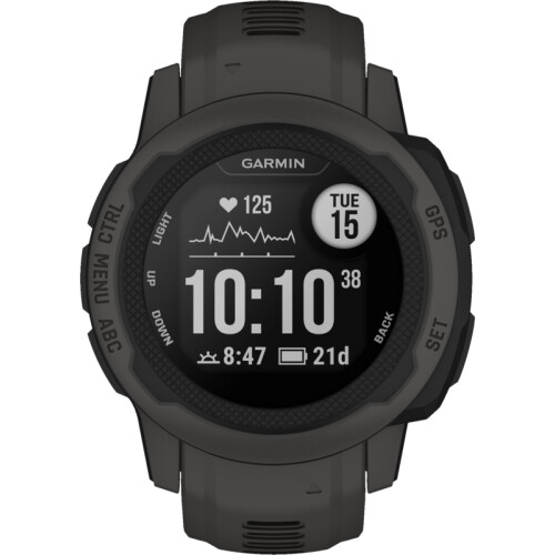 Cette petite Garmin Instinct 2S Graphite est une ...