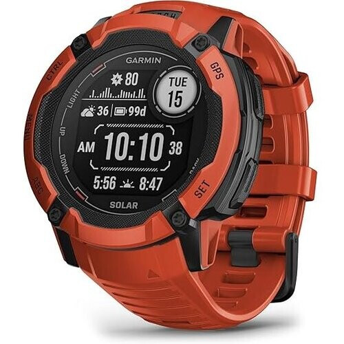 Smart Watch Garmin Instinct 2x Solar HR GPS - Red ...