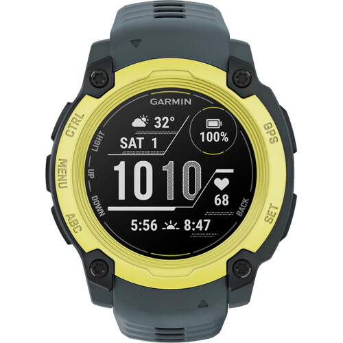 Die Garmin Instinct E 40 mm Blau/Gelb ist eine ...