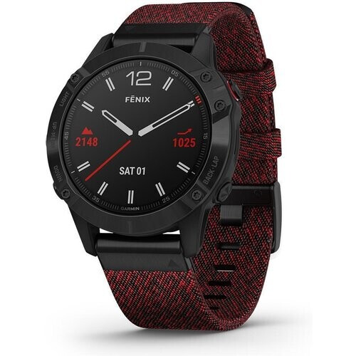 Watch Cardio GPS Garmin Fenix 6 Sapphire - Black ...