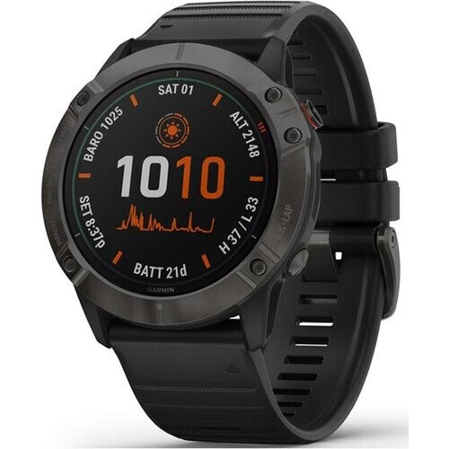 Watch Cardio GPS Garmin Fenix 6X Pro Solar - Dark ...