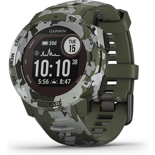 Watch Cardio GPS Garmin Instinct Solar Camo ...