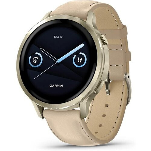 The Garmin Venu 4 (Lunar Gold case) is a premium ...