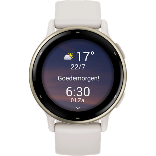 Mit der Garmin Vivoactive 5 Creme bist du immer ...