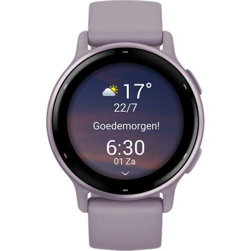 Mit der Garmin Vivoactive 5 Lila bist du immer ...