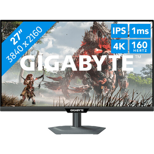 Du zockst auf dem 27 Zoll großen GIGABYTE M27UP ...